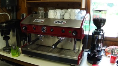 Koffiehoek in de recreatieruimte